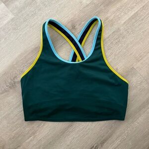 Cotopaxi Women’s Mari Navy Blue  Cross Back Sports Bra Size Medium